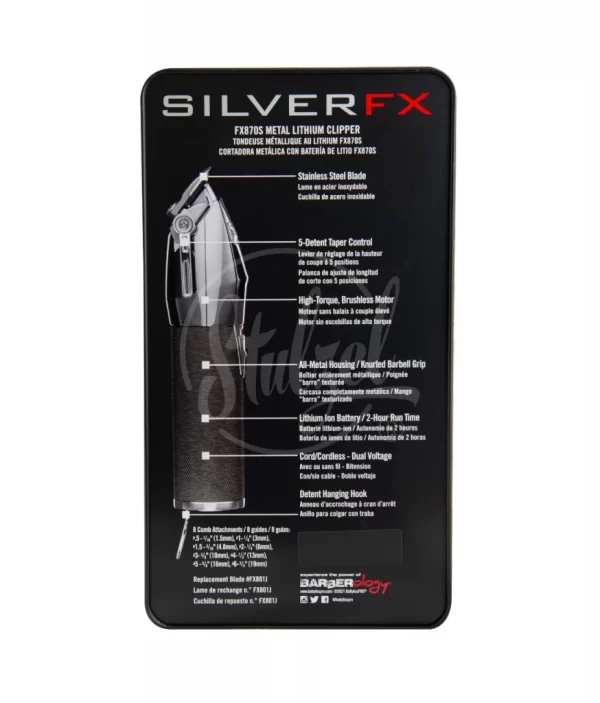 Stulzel BaByliss Clipper Silver FX B870SUZ