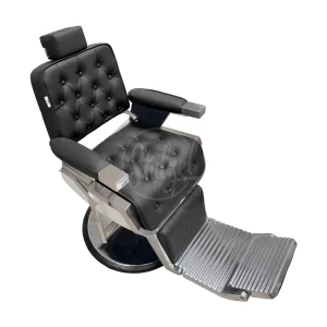 Stulzel Sillón Barbería Praga Black Capitoné