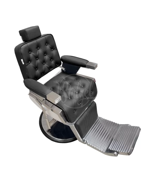 Stulzel Sillón Barbería Praga Black Capitoné